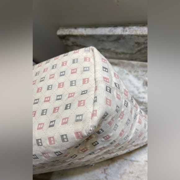 Bally "B" Print Canvas Handle Bag Tote - Picture 15 of 16